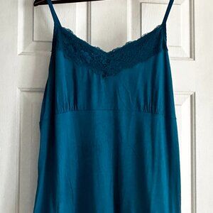 Lane Bryant Lace Cami in Turquoise size 18/20W